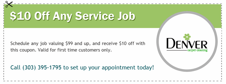 $10 off any service valuing $99 or more. First-time customers only. Call (303) 395-1795 to set up an appointment.